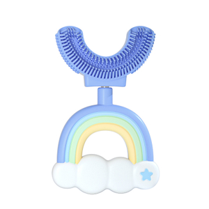Children Kids Soft Safe Silicone Baby U Shaped Toothbrush Supplier
