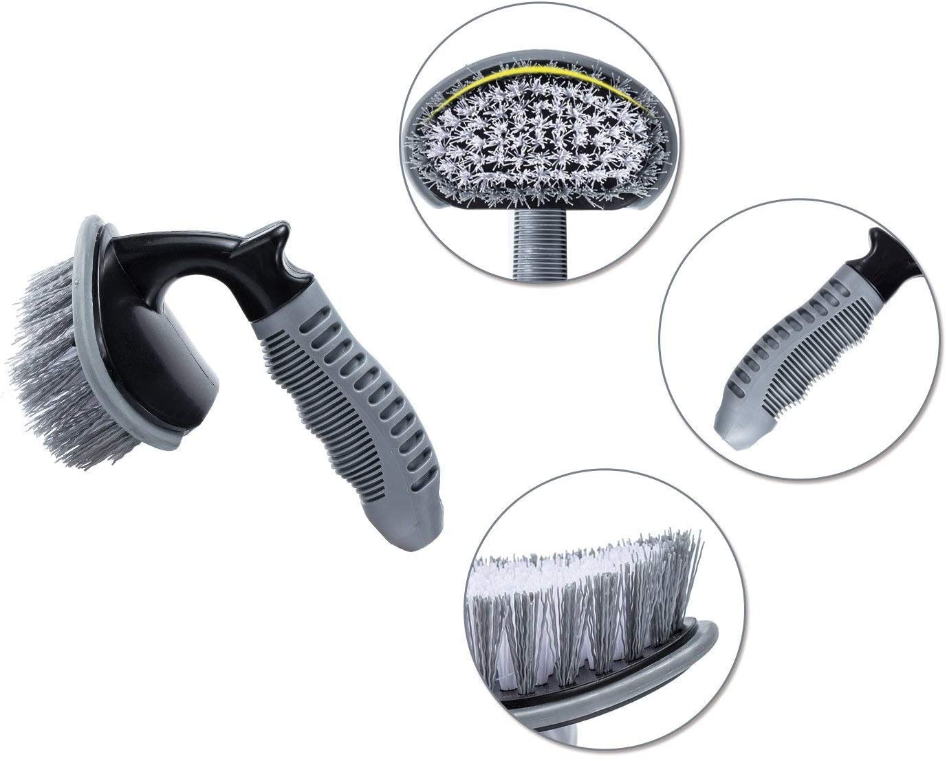 Portable Auto Cleaning Short Handle Car Wheel Brush Car Detailing Brush For Tire