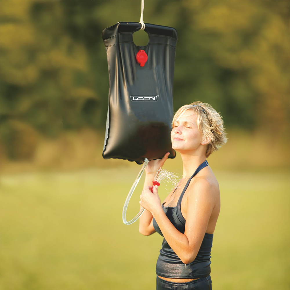 Solar Shower Bag 5 Gallons 20L Liters Heating Premium PVC Camping