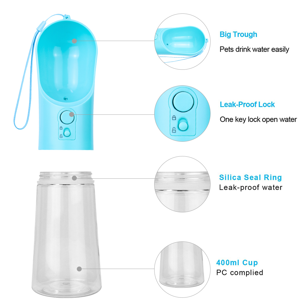 Portable Pet Water Bottle Leak Proof Dog Water Dispenser for Walking