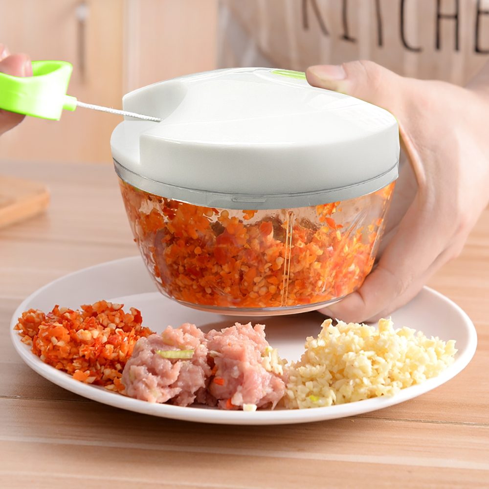 Kitchen Use Mini Hand-Powered Food Chopper Vegetable Chopper