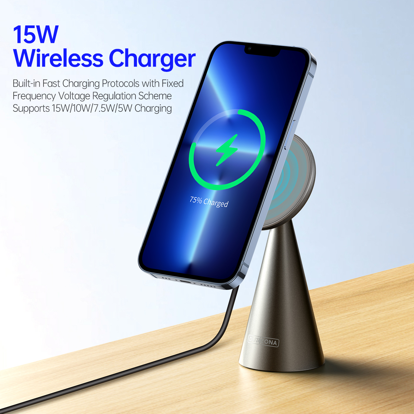 15W Magnetic WirelessCharging Stand