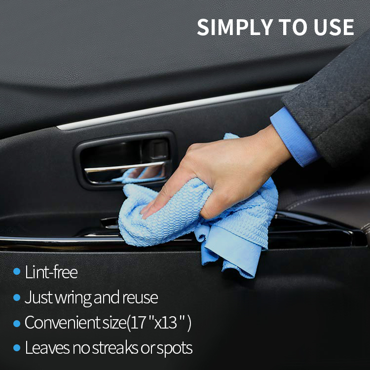 High Quality Super Absorber Car Cleaning Chamois Cloth For Car, 3D PVA Chamois Towel, Synthetic Plas Chamois
