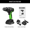 18V Household Drill Brushless 2 Speed Drill Cordless 17+1 Cordless Drill With LED Light