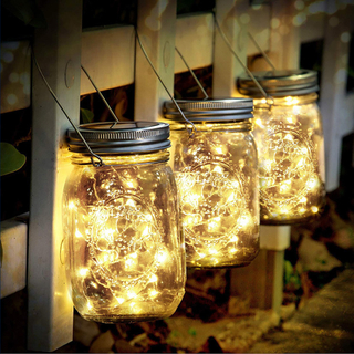 Solar Multicolor Mason Jar Lights