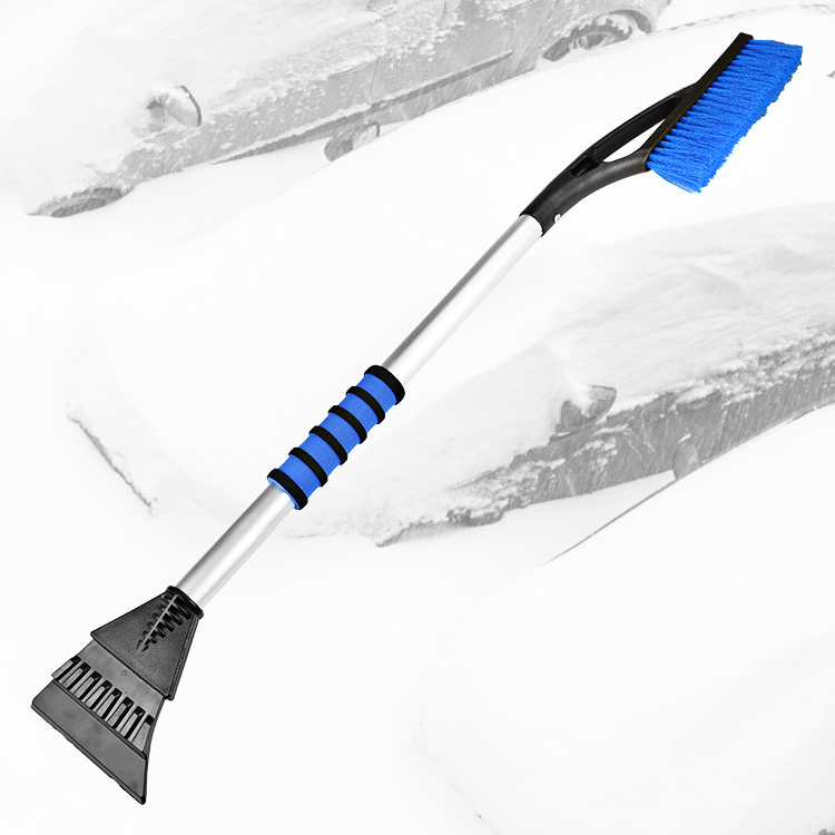 Heavy Duty Car Snow Brush With Ice Scraper, Foam Grip Durable Snow