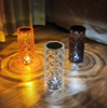 Crystal Lamp 16 Color Changing RGB Night Light Touch Lamp USB Romantic LED Rose Diamond Table Lamps