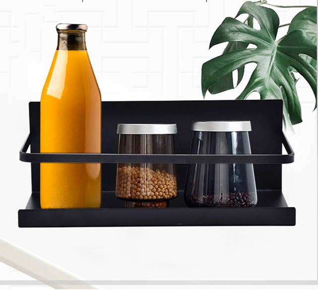 Amazon Hot Sale Magnetic Metal Steel Spice Rack Organizer Kitchen Storage Rack For Refrigerator