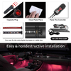 Vcan Led Strip Light Control Car Accessories Interior Decorative Light Strip Car Interior Lights